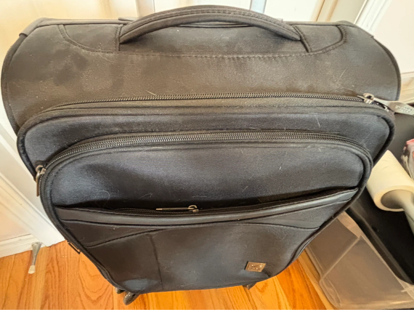 Black BAGGIO Travel Suitcase with Wheels - photo 4