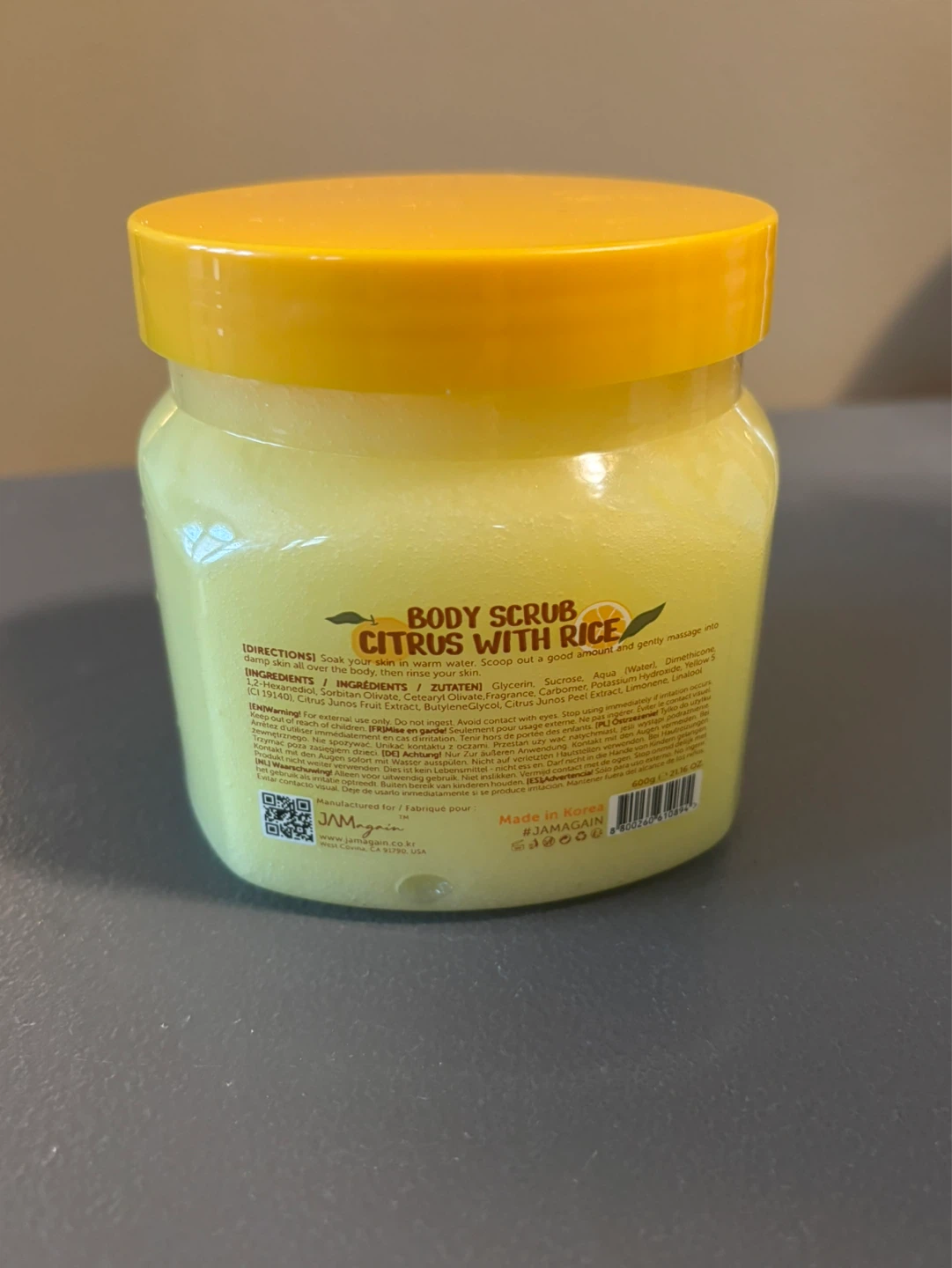 JAMgain Body Scrub Citrus with Rice 600g - photo 2