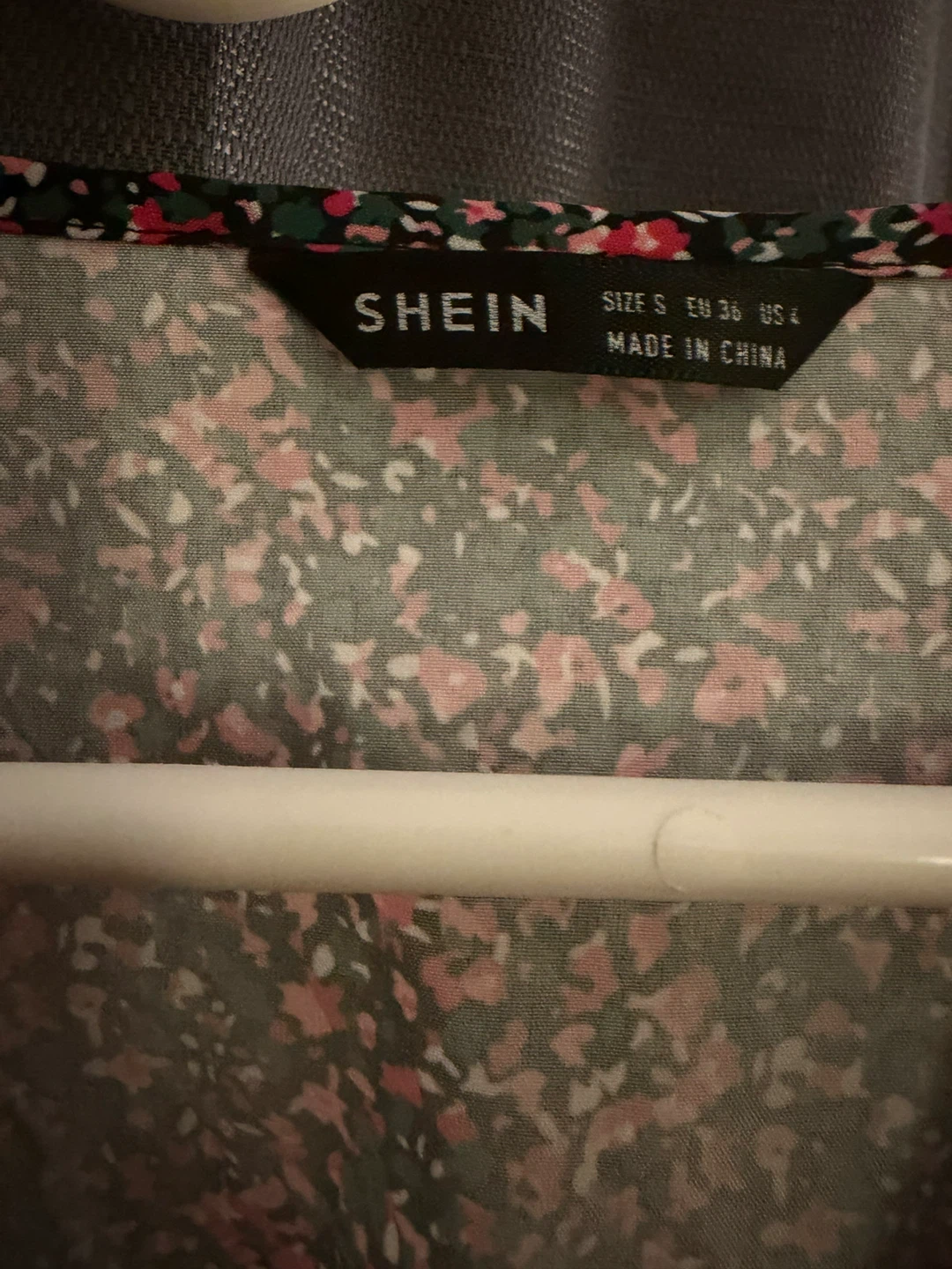 SHEIN Floral Print V-Neck Dress Size S - photo 2
