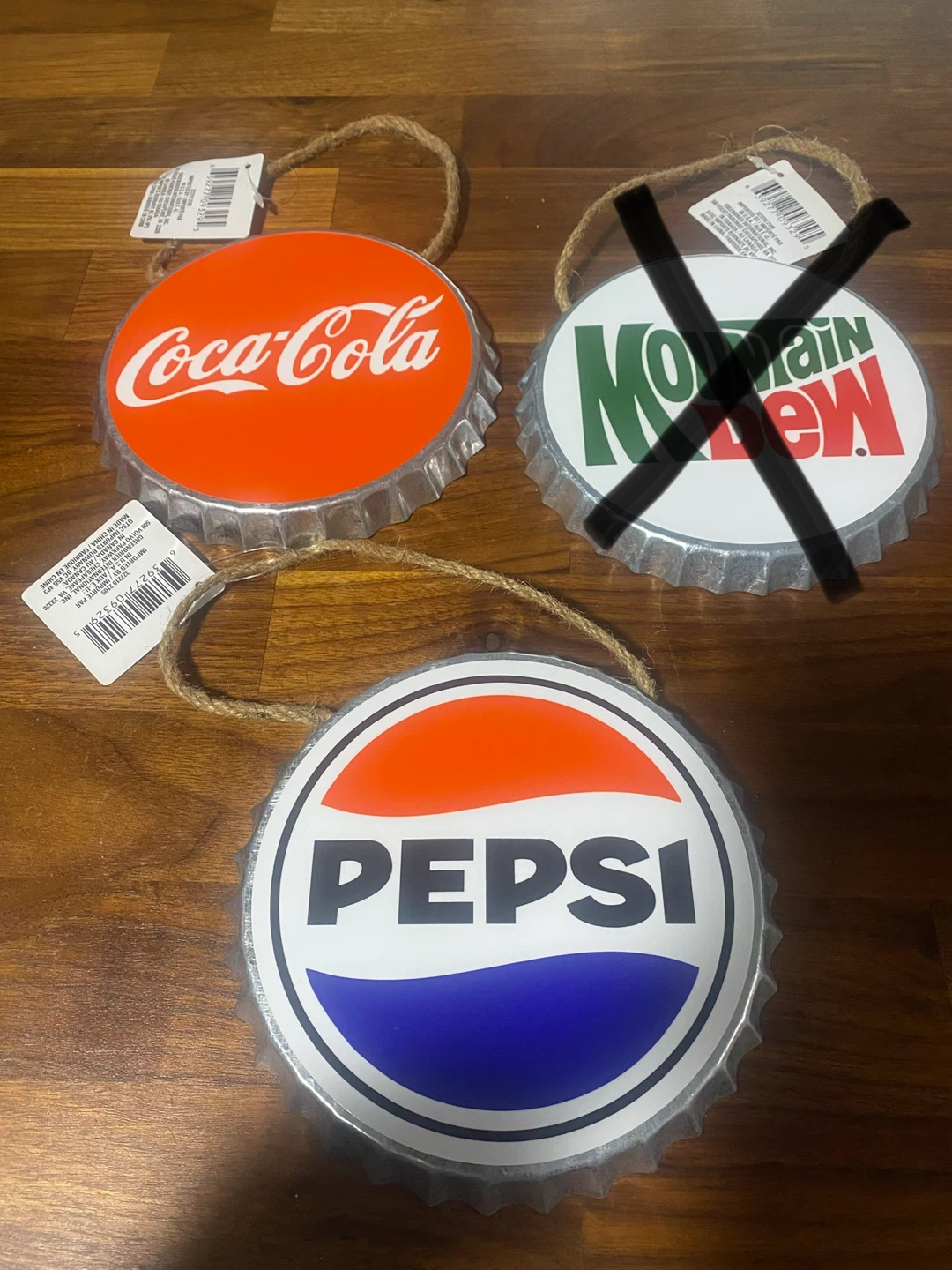 Bottle Cap Wall Decor - Coca-Cola, Pepsi, Corona - photo 2