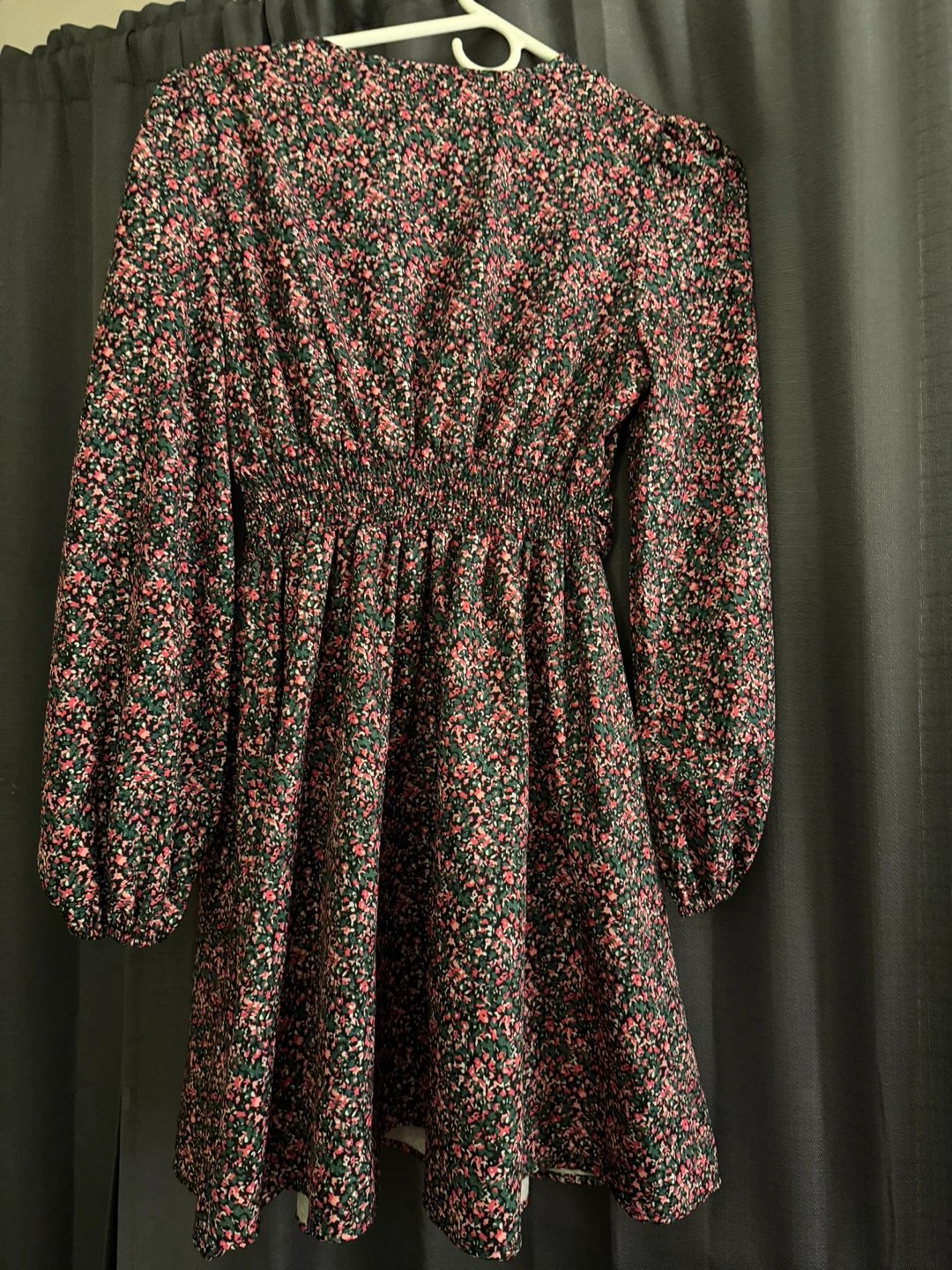 SHEIN Floral Print V-Neck Dress Size S