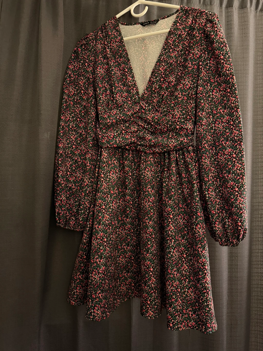 SHEIN Floral Print V-Neck Dress Size S - photo 3