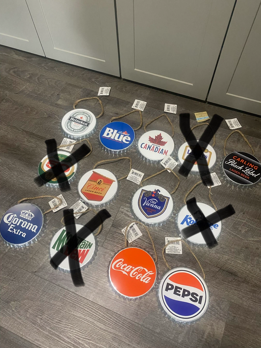 Bottle Cap Wall Decor - Coca-Cola, Pepsi, Corona - photo 3
