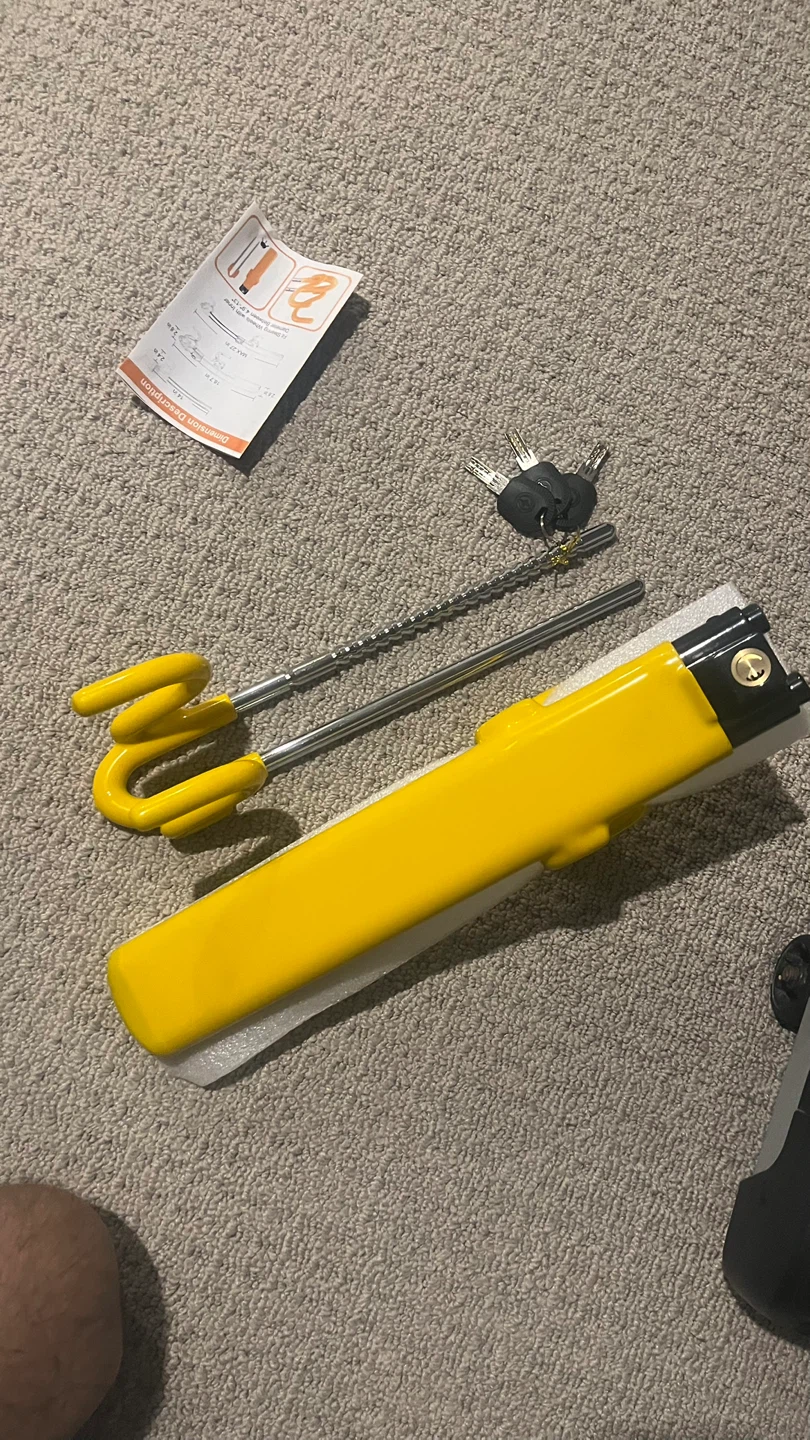TEVLAPHEE Twin Bar Steering Wheel Lock