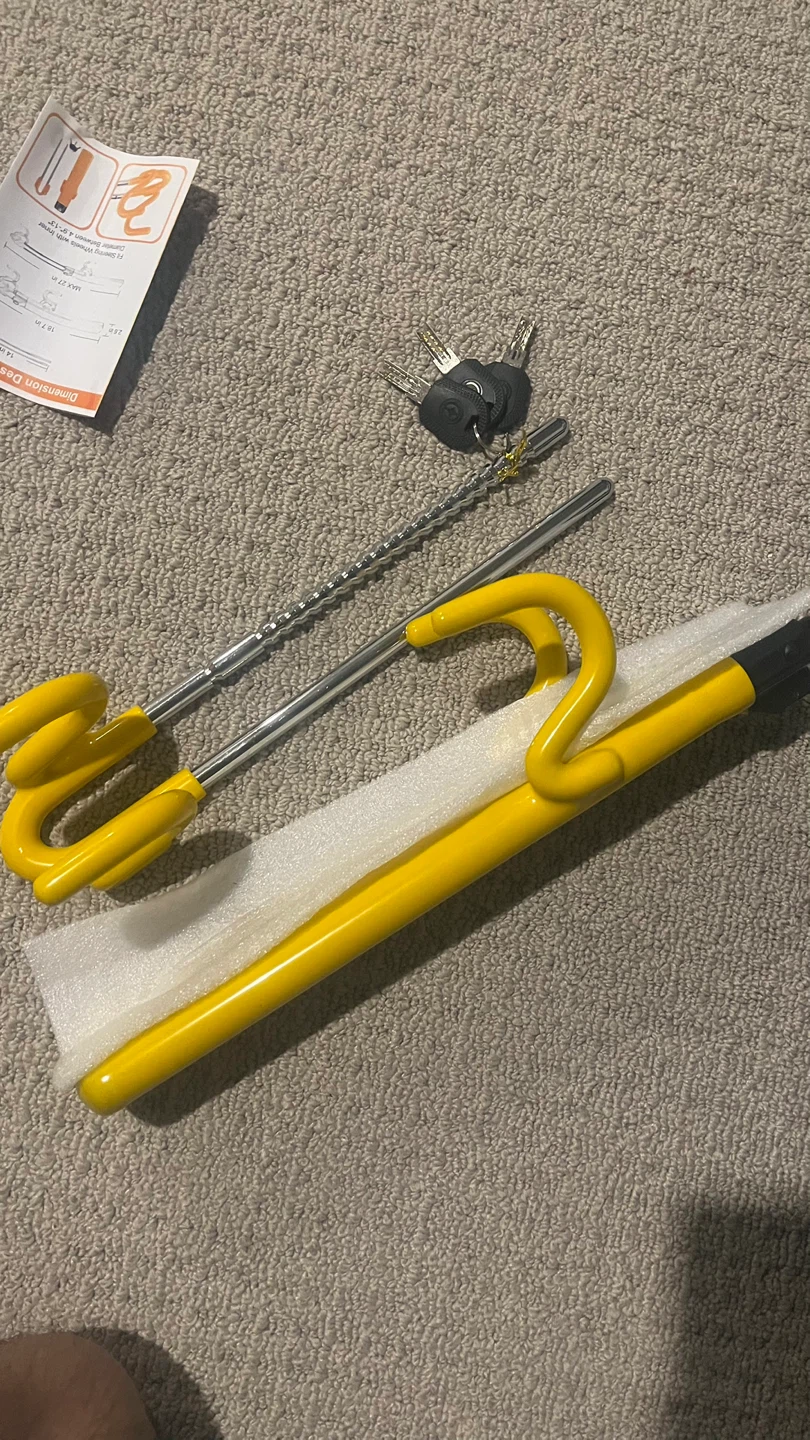 TEVLAPHEE Twin Bar Steering Wheel Lock - photo 2