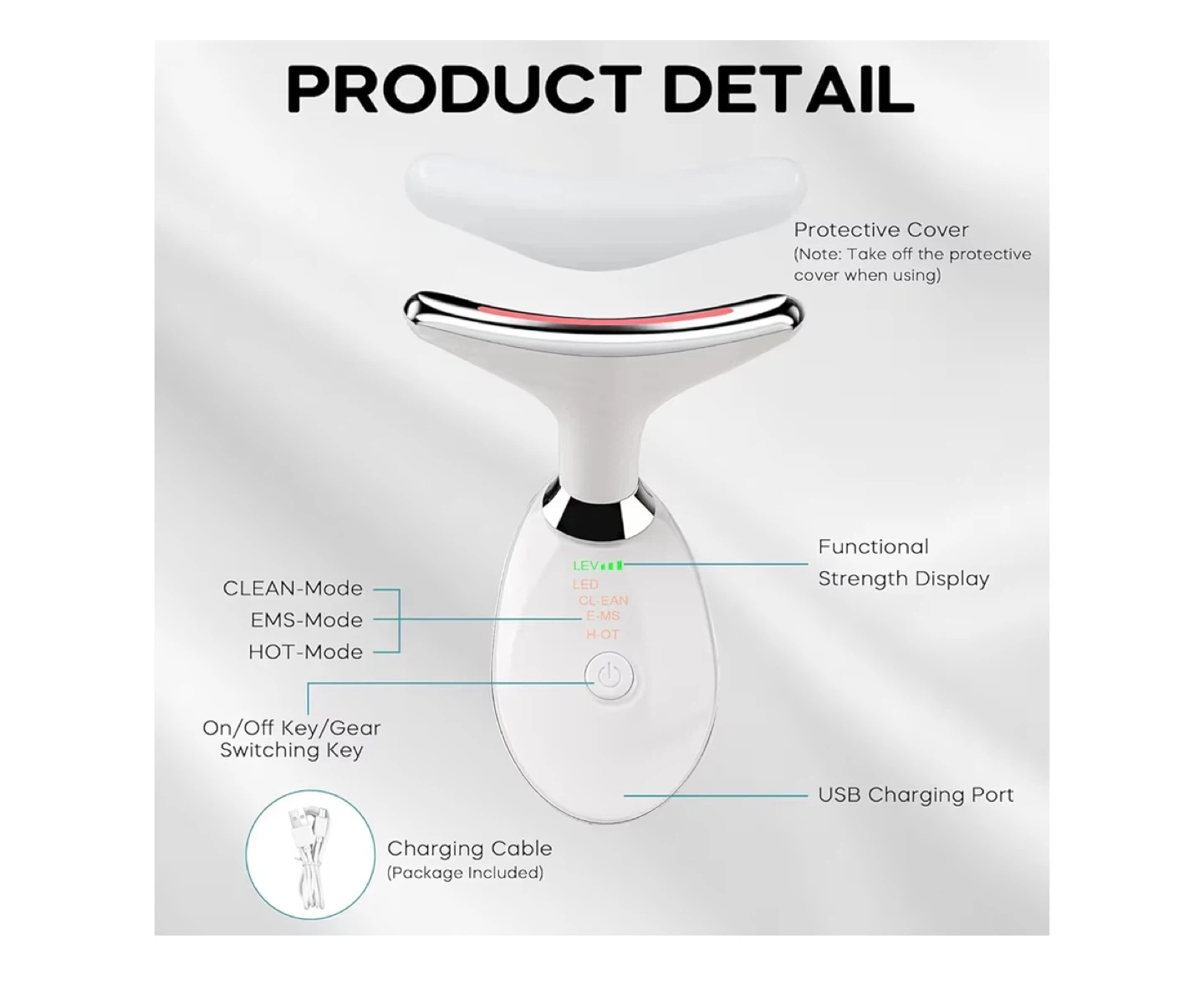 Red Light Therapy Device for Face & Neck - photo 3