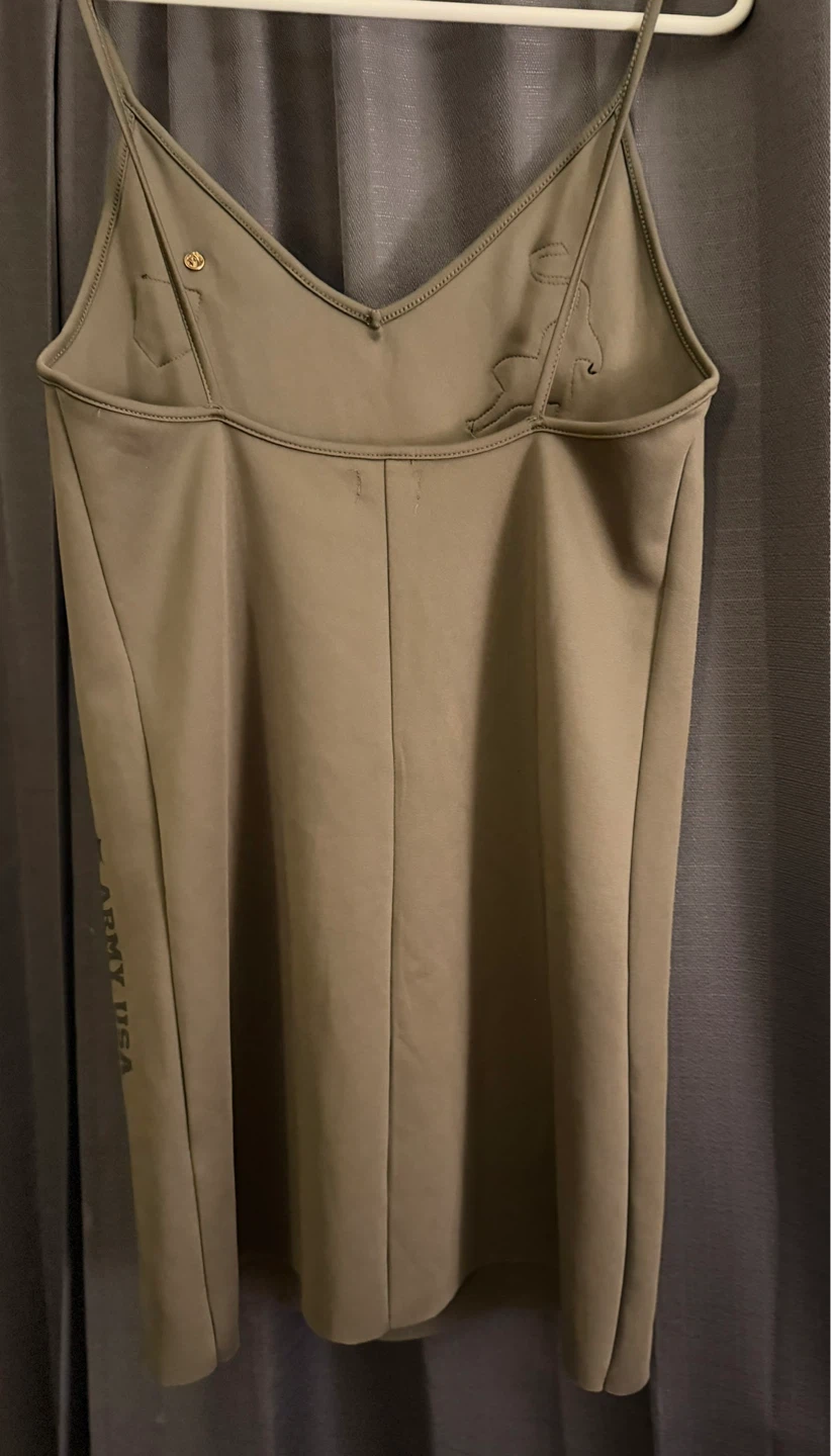 Ardene Olive Green Slip Dress with Patches - photo 2