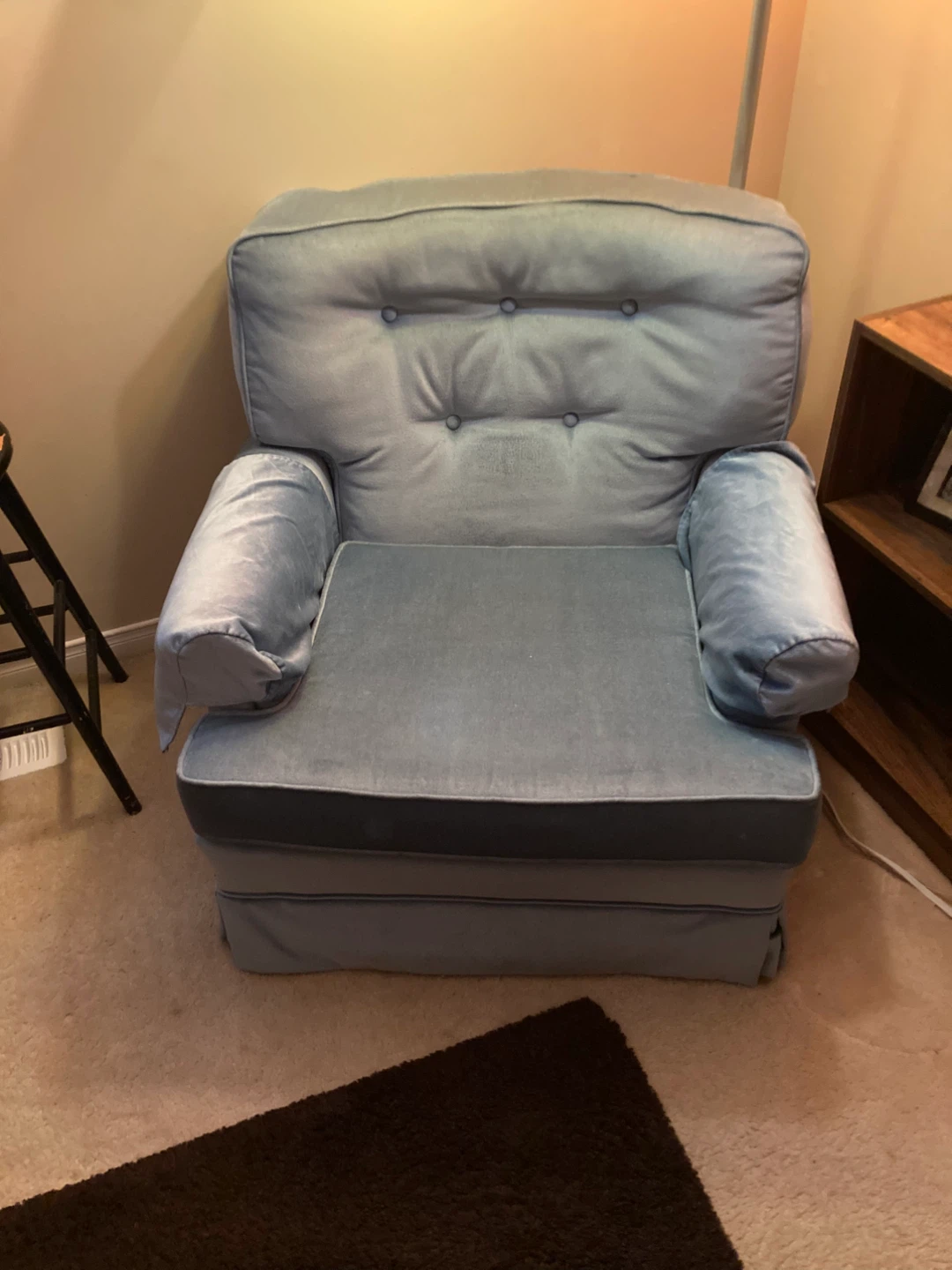 Blue Upholstered Chair