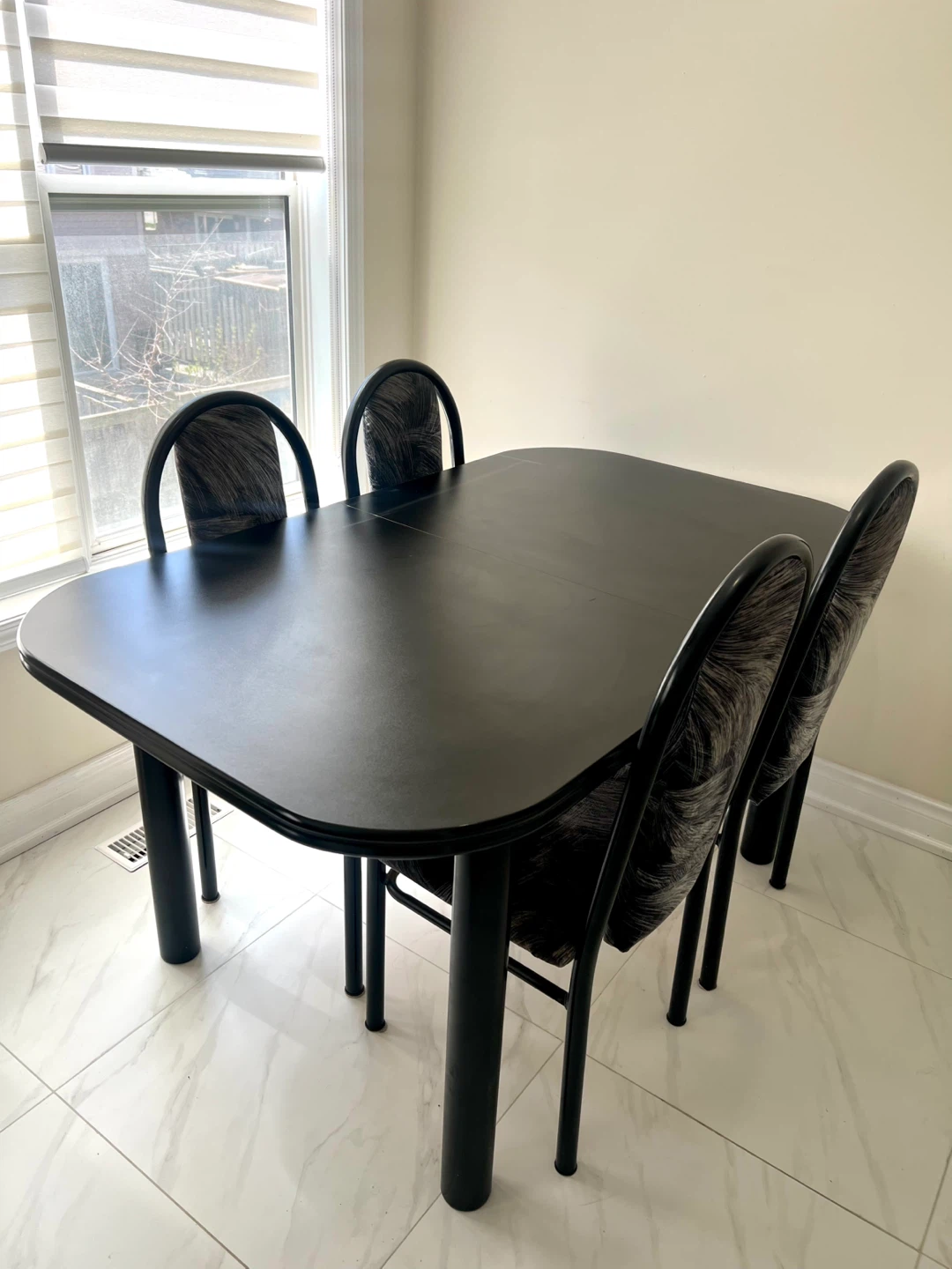 Dining Table Set (Table & 4 Upholstered Chairs)