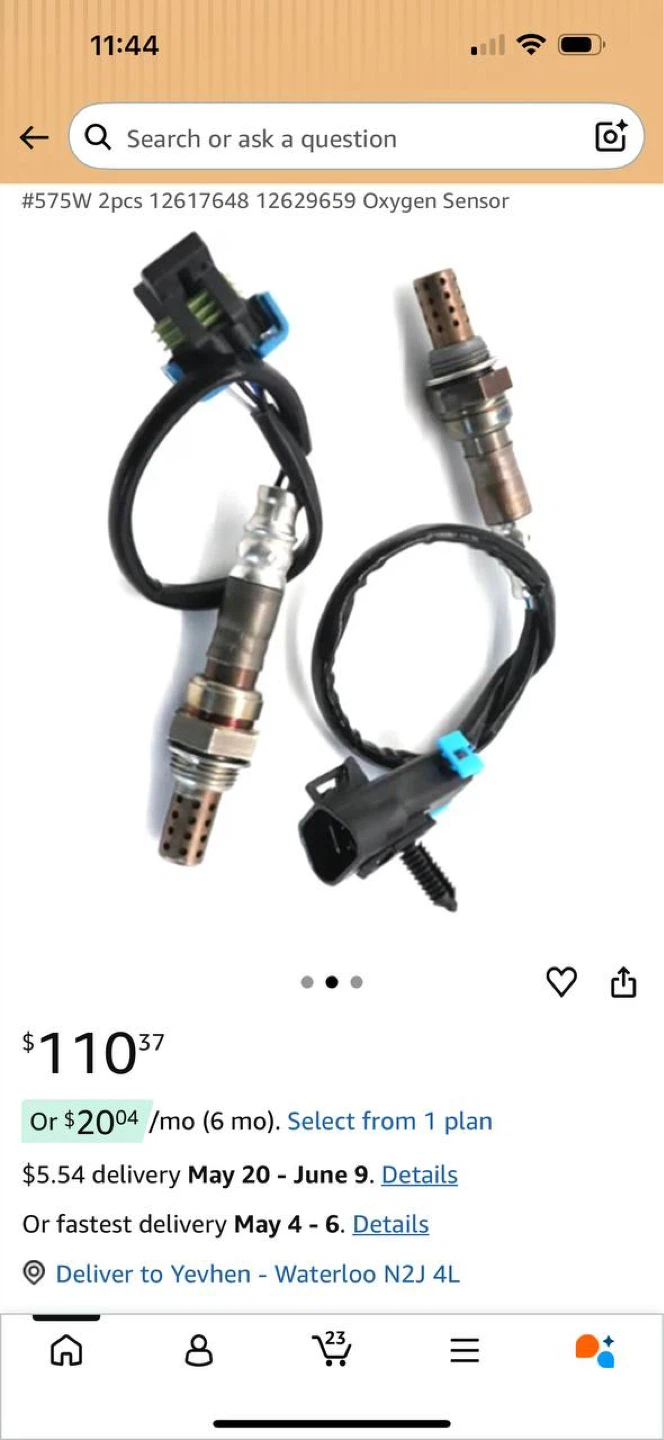 O2 Oxygen Sensor Set (Upstream + Downstream) – Chevy /