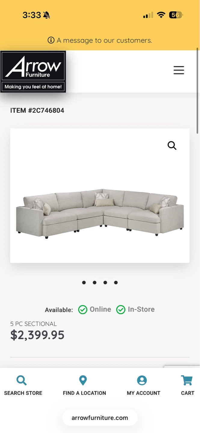 4PC Sectional Sofa - Beige / Moving ASAP - photo 3