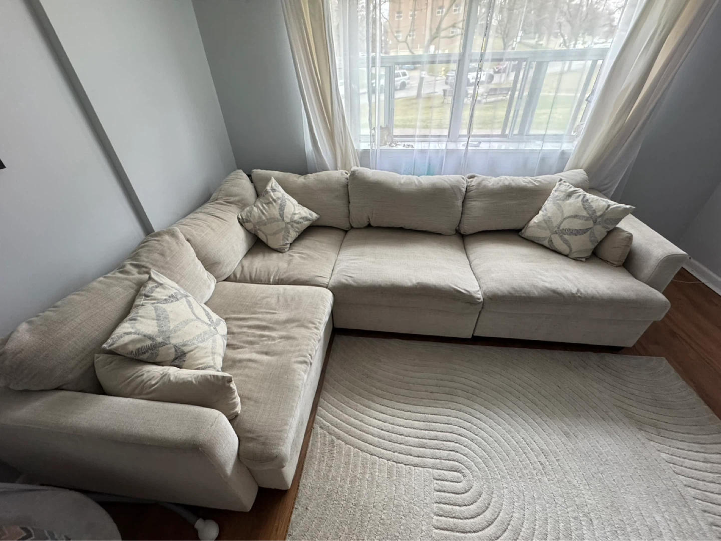 4PC Sectional Sofa - Beige / Moving ASAP - photo 2