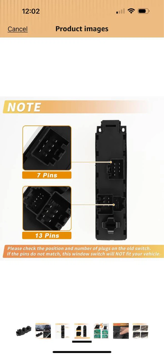 Power Window Switch Driver Side – Ford Escape / Focus / Transit - photo 4