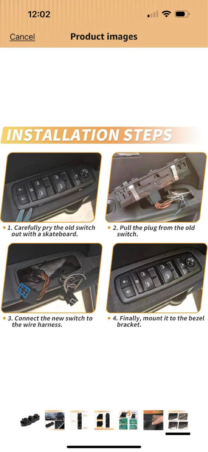 Power Window Switch Driver Side – Ford Escape / Focus / Transit - photo 5
