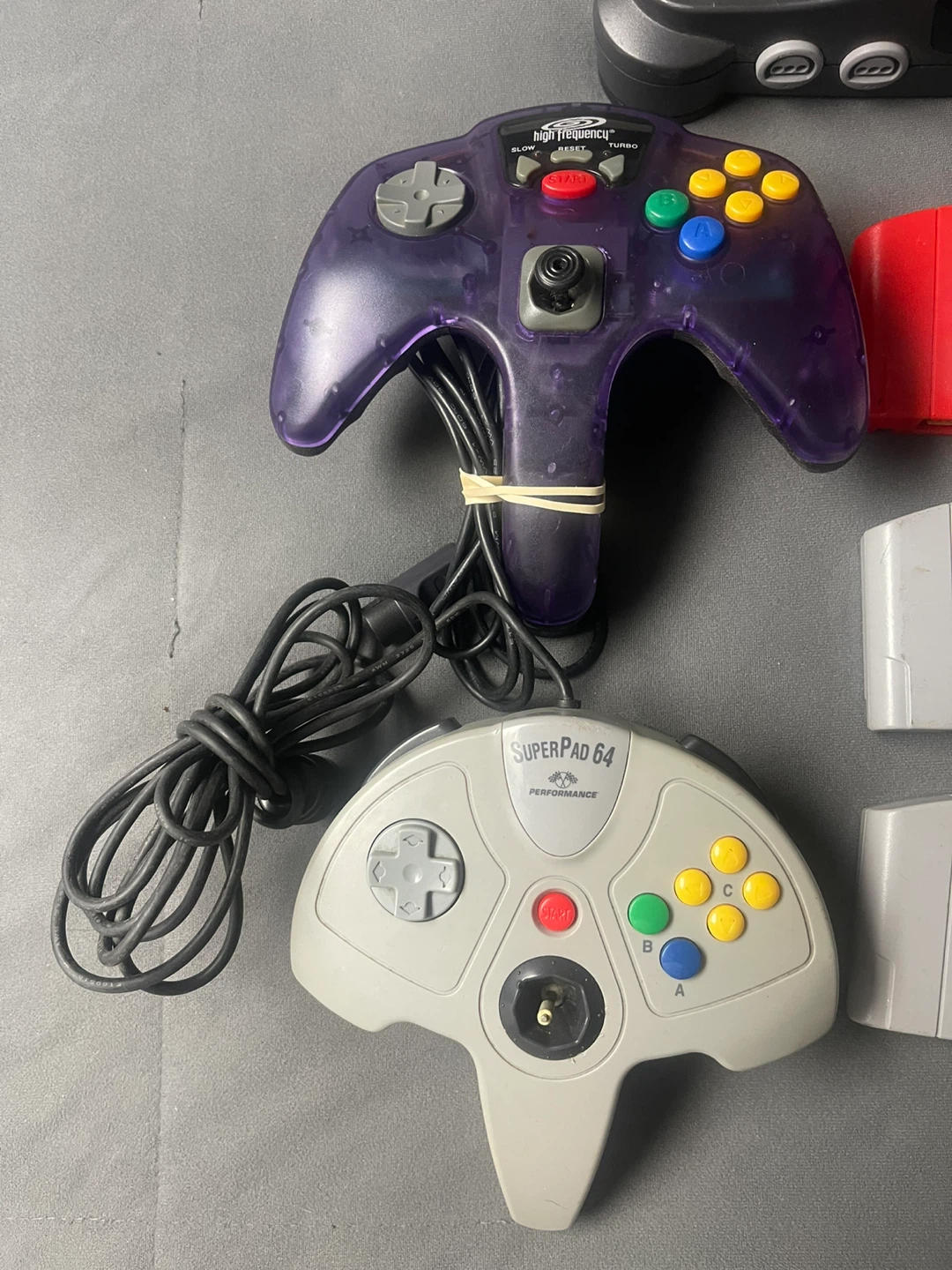 Nintendo 64 Console with Games and Controllers - photo 3