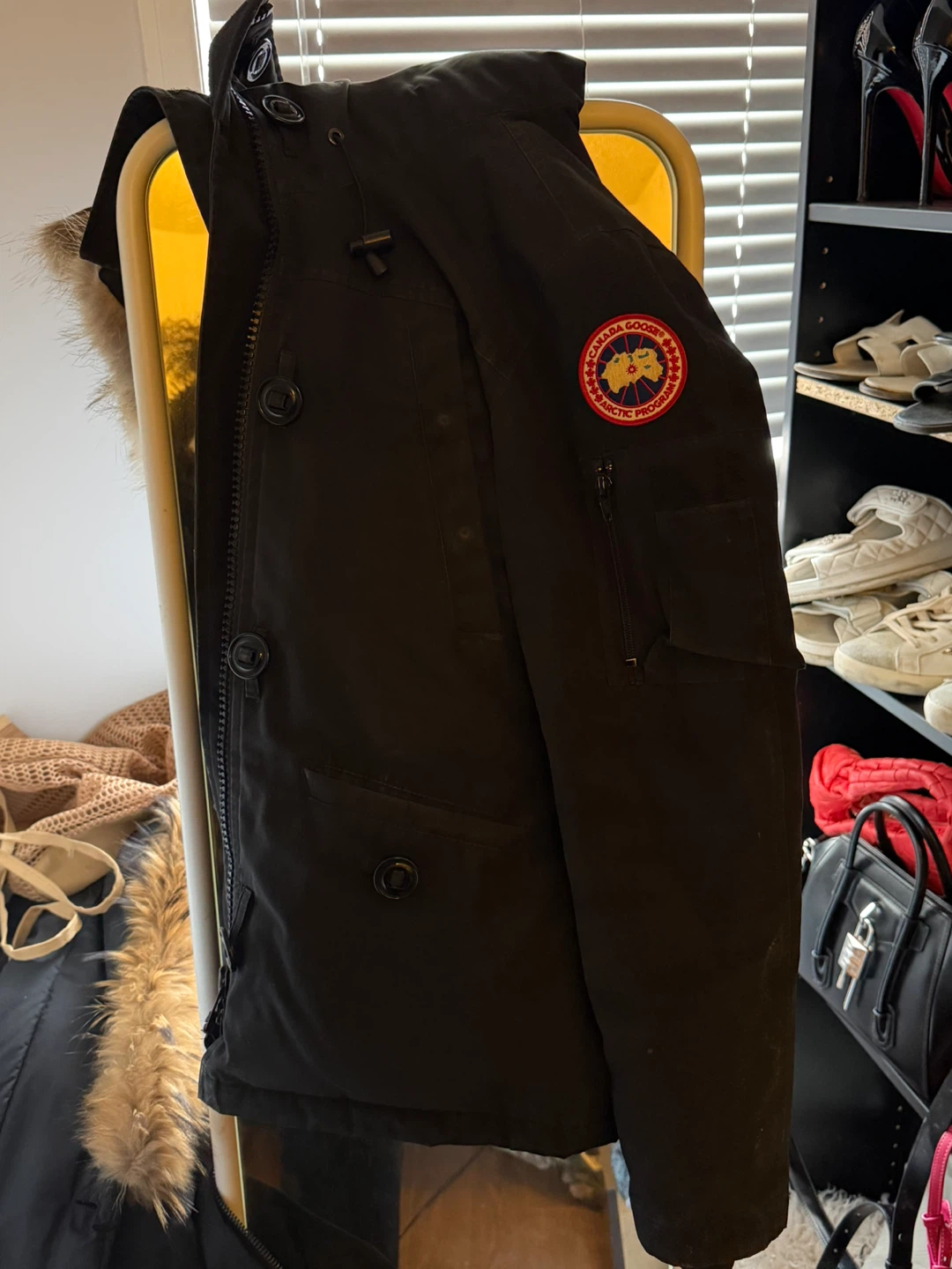 Canada Goose Black Parka with Fur Hood - photo 3