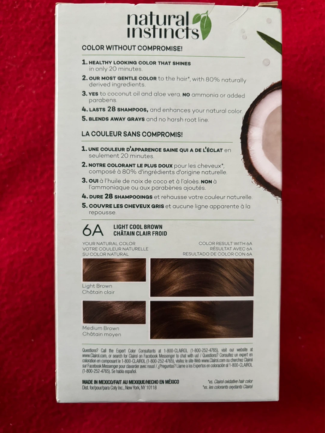 Clairol Natural Instincts Hair Colour 6A Light Cool Brown - photo 2
