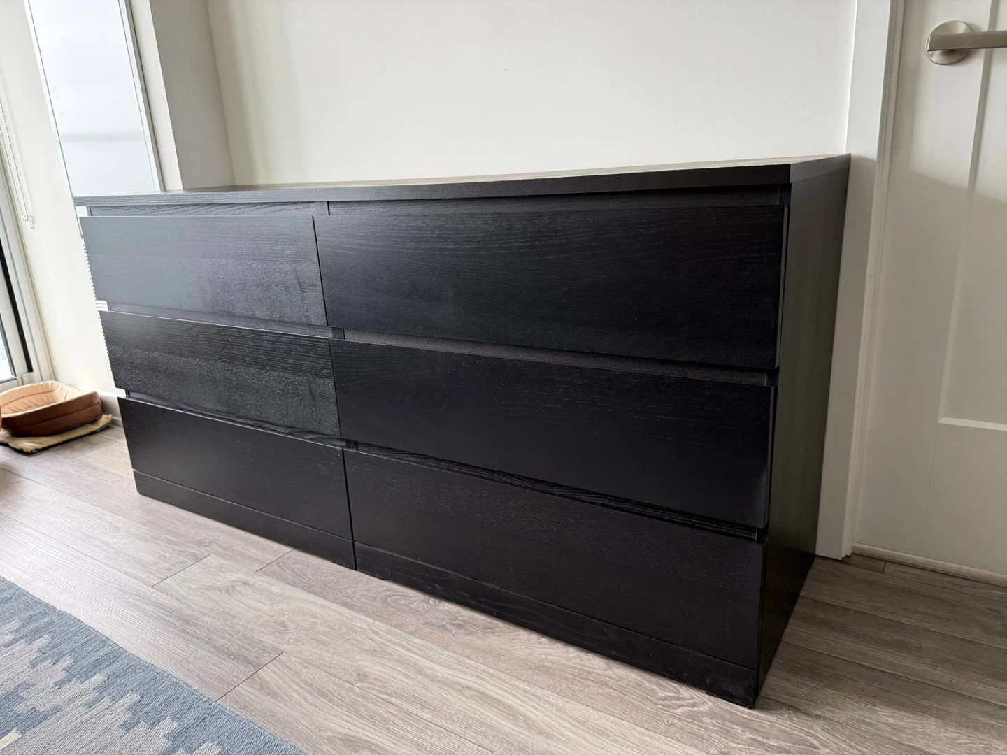 lKEA Black 6-Drawer Dresser - photo 3