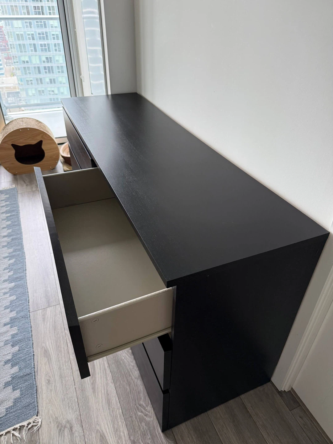 lKEA Black 6-Drawer Dresser - photo 2