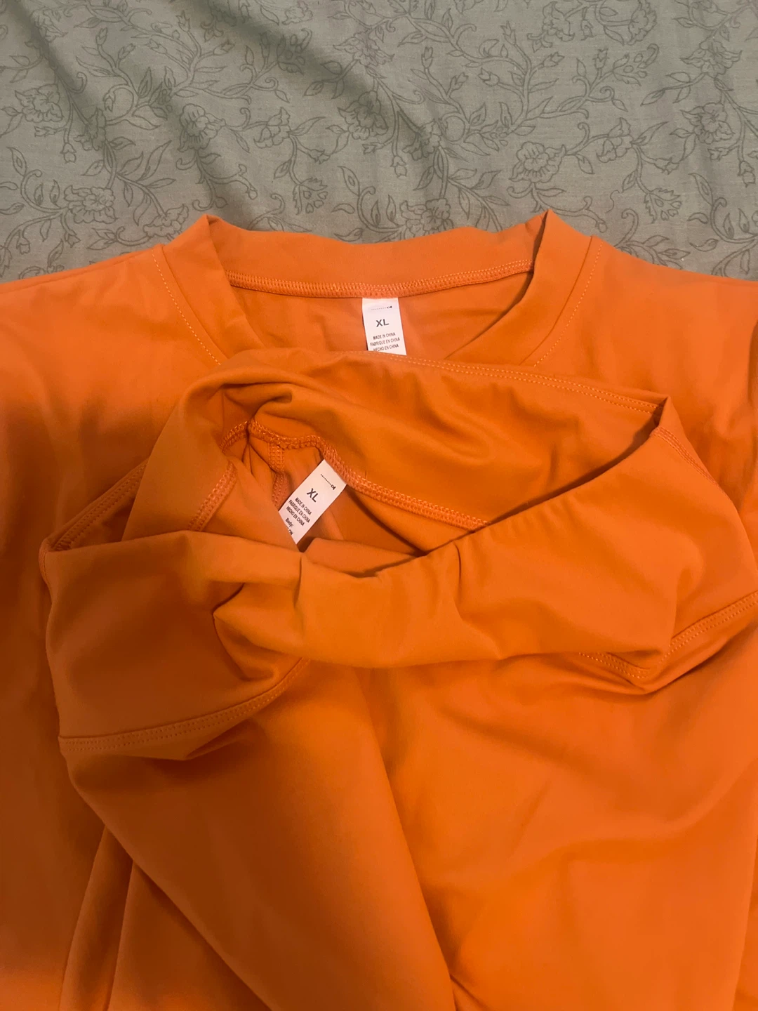 Orange T-Shirt and Leggings Set - XL - photo 2
