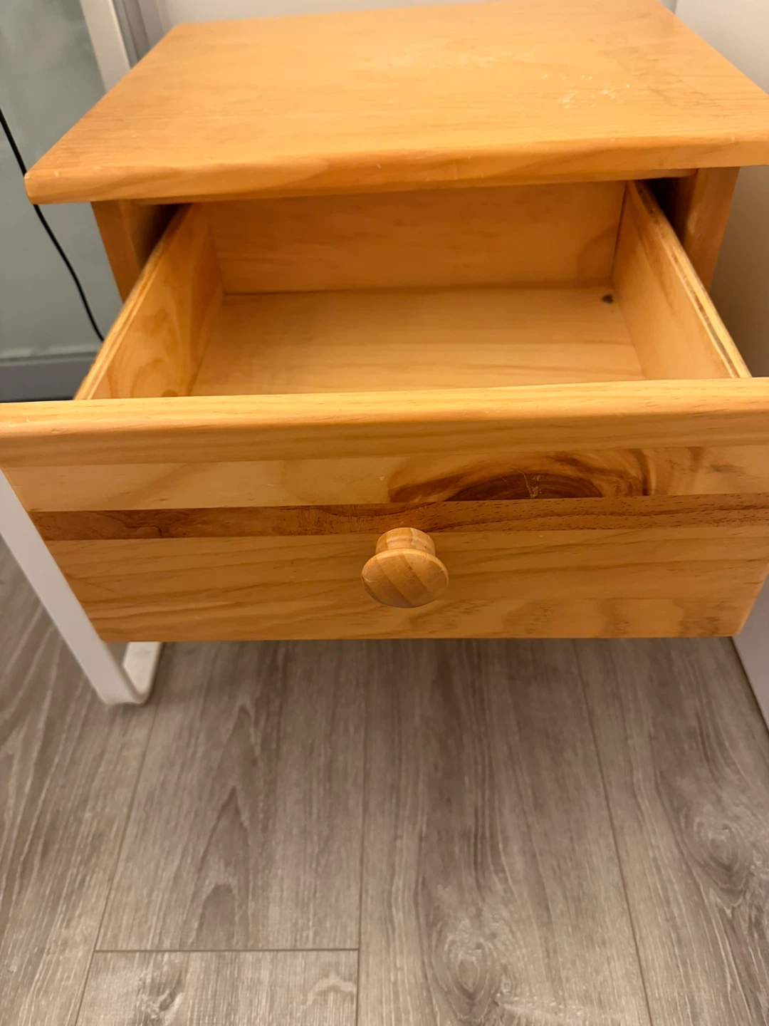 Wooden Nightstand with Two Drawers for kids - photo 2