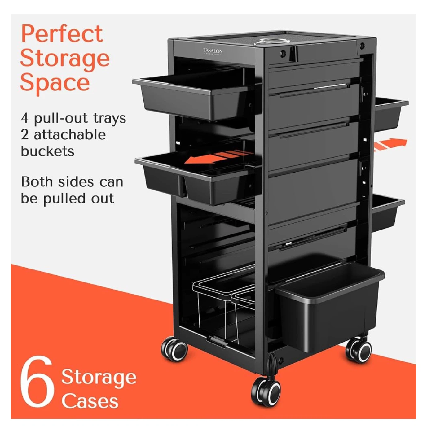 TASALON Professional Salon Trolley Cart - photo 3