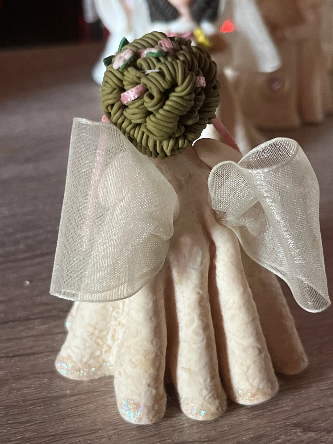 Angel Figurine Holding Teddy Bear - photo 4