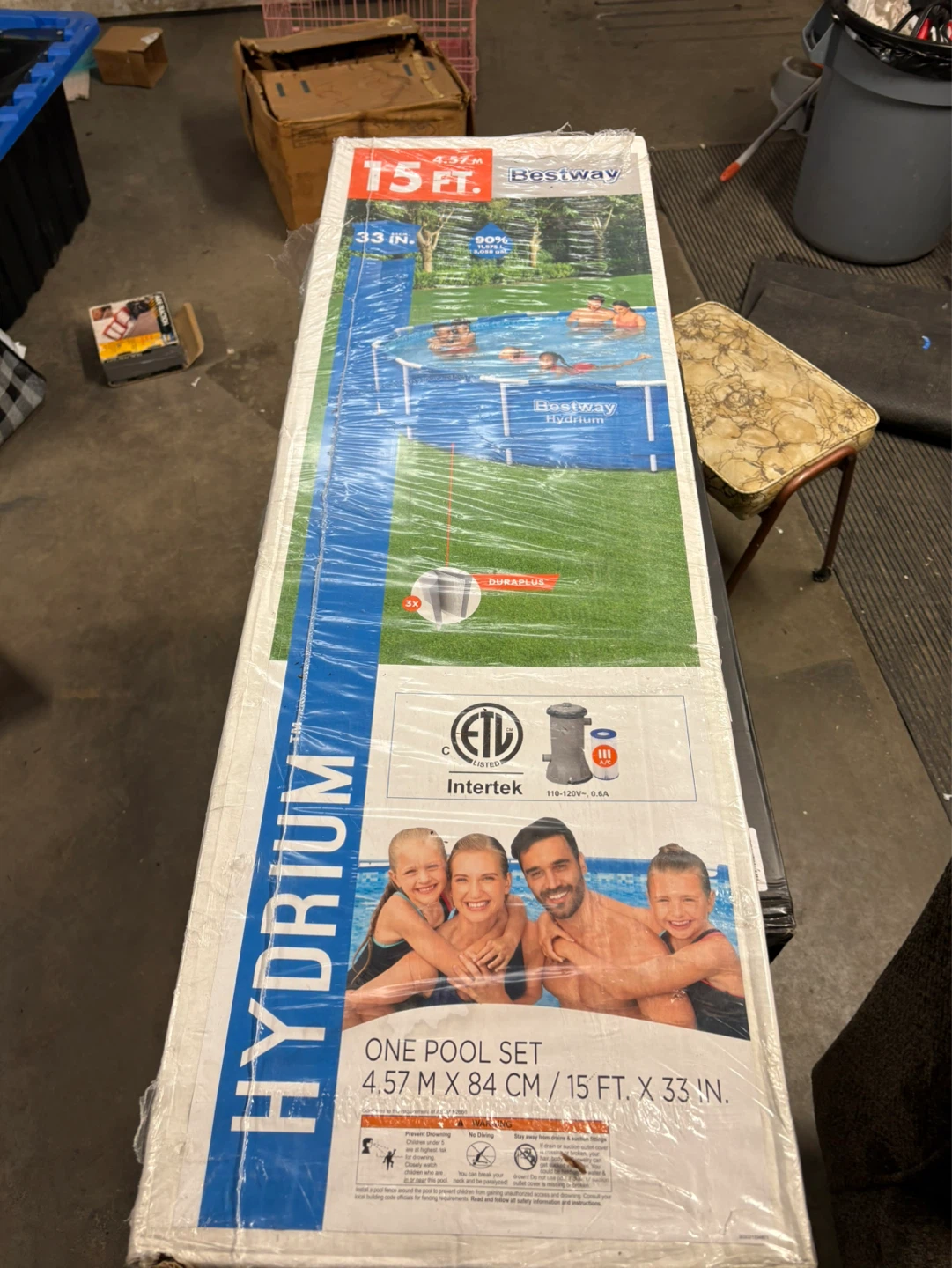 Bestway Hydrium 15ft x 33in Above Ground Pool Set - photo 2