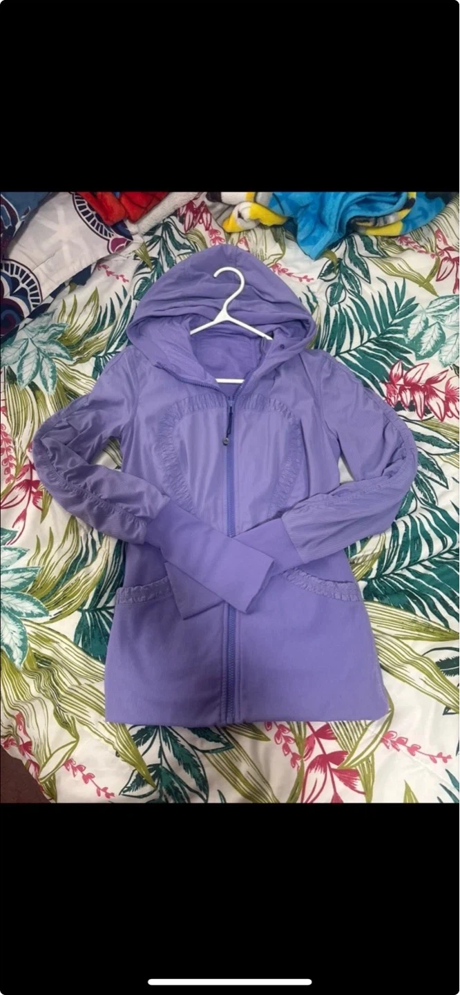 Lululemon Purple Hooded Zip-Up Jacket