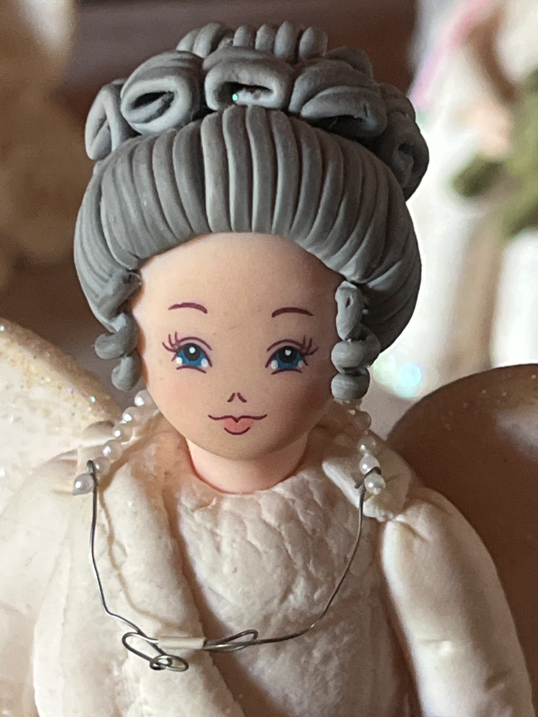 Angel Figurine with Flowers