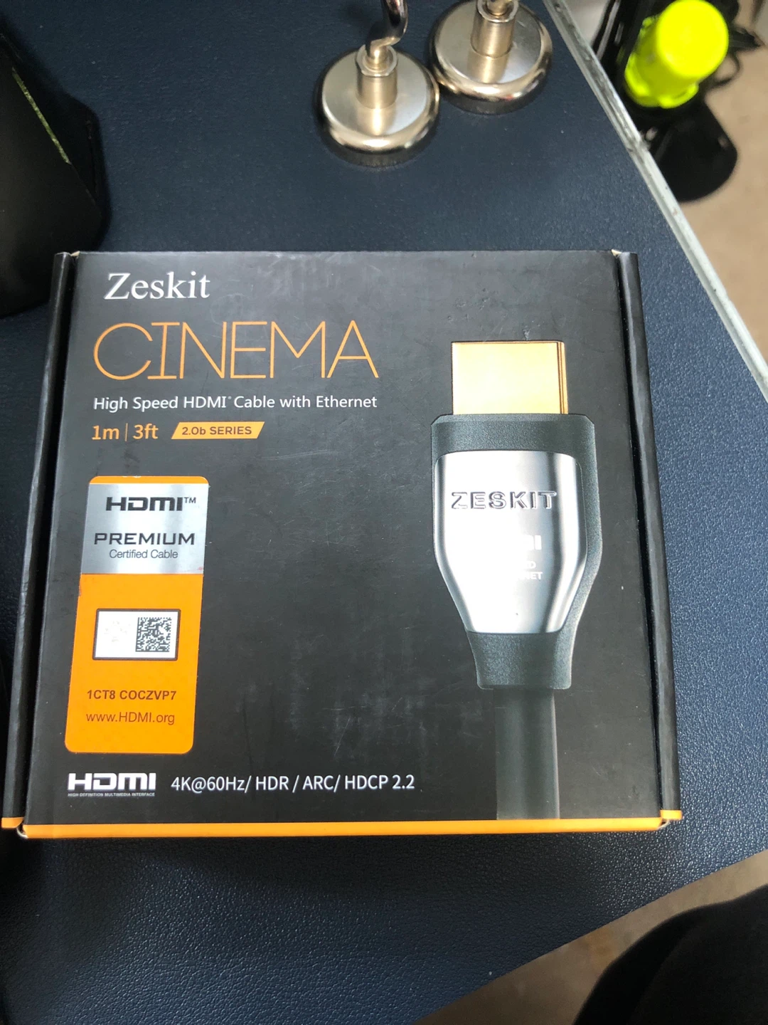 Zeskit CINEMA High Speed HDMI Cable with Ethernet - 1m / 3ft