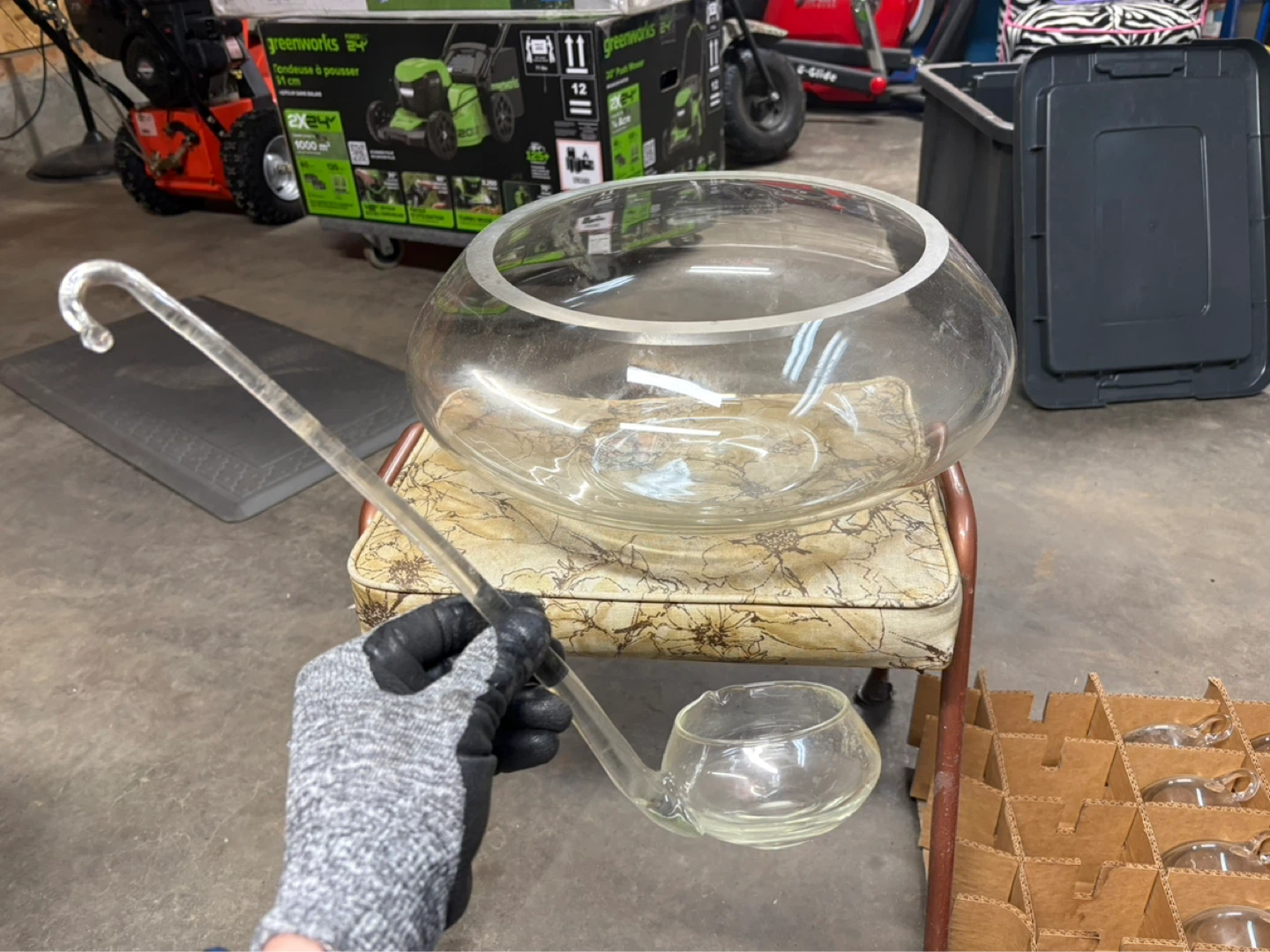 14 Piece Glass Punch Bowl Set - photo 2