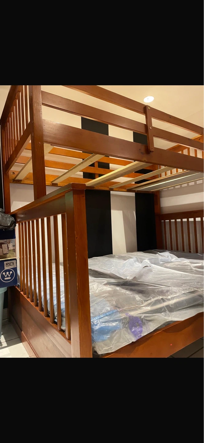 Wooden Bunk Bed with Mattress - photo 2