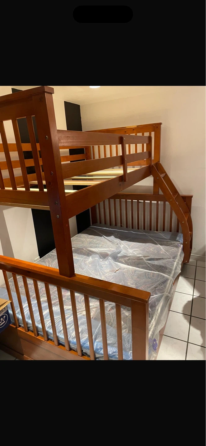 Wooden Bunk Bed with Mattress - photo 3