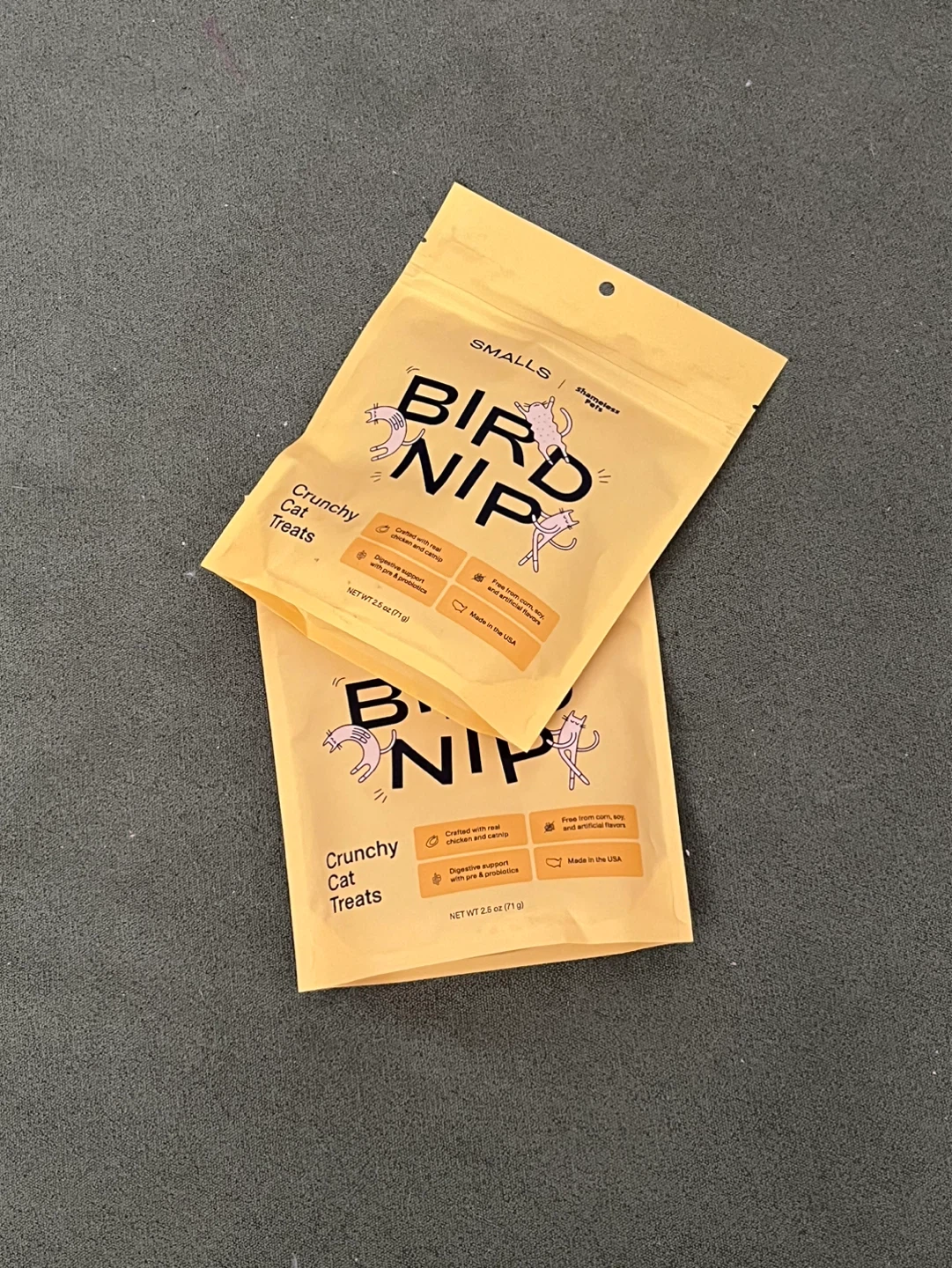 Smalls Bird NIP Crunchy Cat Treats