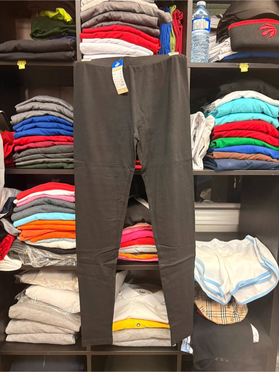 $3 Black Cotton Leggings med large an xl available.
