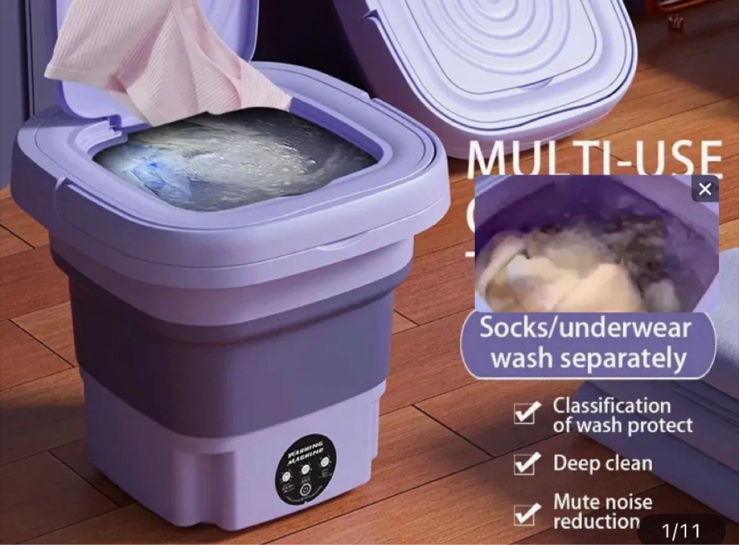 Portable Folding Washing Machine - 8L Capacity - photo 5