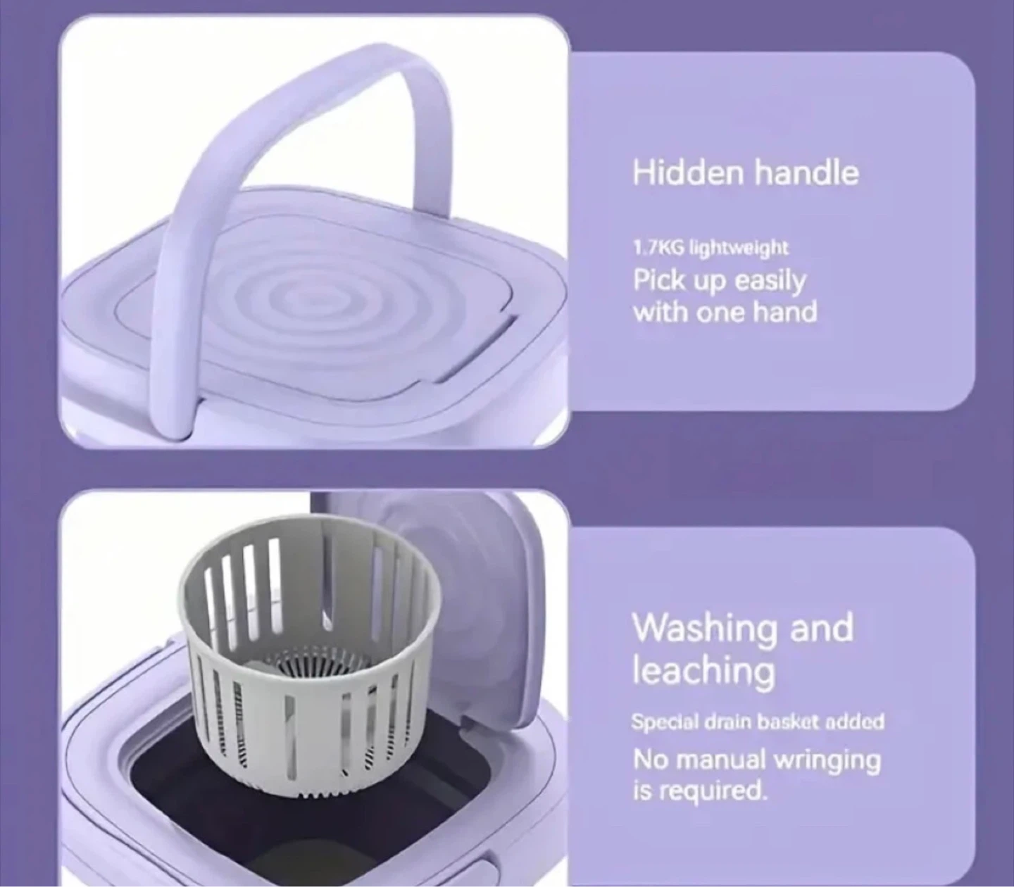 Portable Folding Washing Machine - 8L Capacity - photo 4