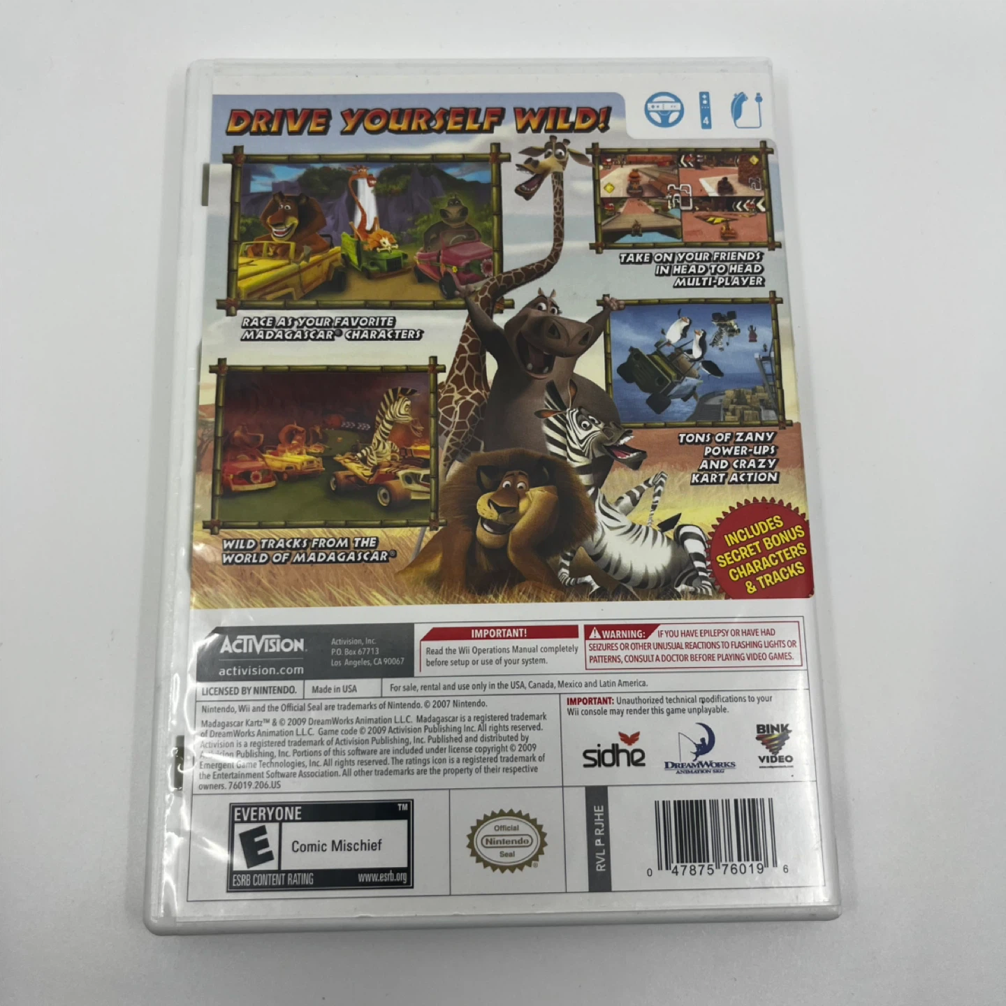 Wii Madagascar Kartz Video Game - photo 3