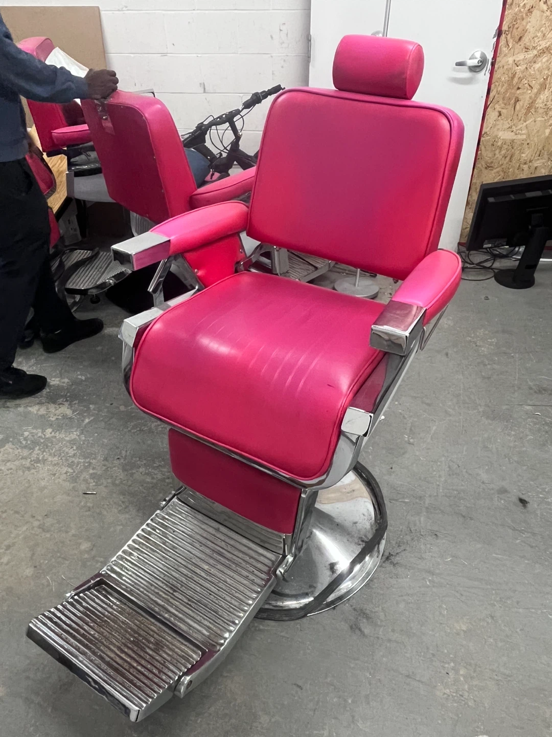 Pink Barber Chair