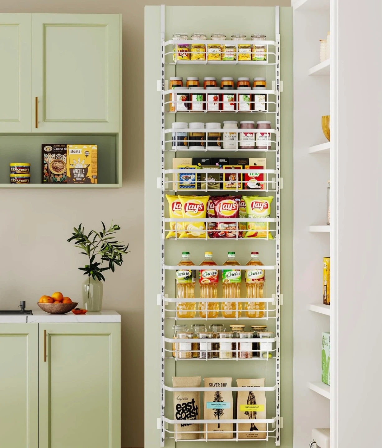 Asoibopi 8-Tier Adjustable Door Pantry Organizer with 8-Tier - photo 2
