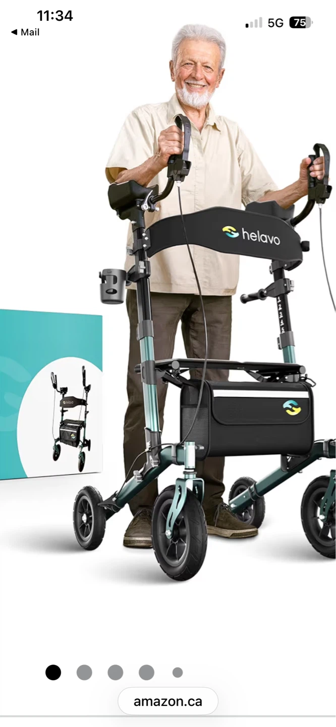Helavo 4-Wheel All Terrain Upright Walker - photo 2