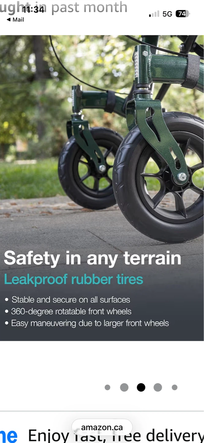 Helavo 4-Wheel All Terrain Upright Walker