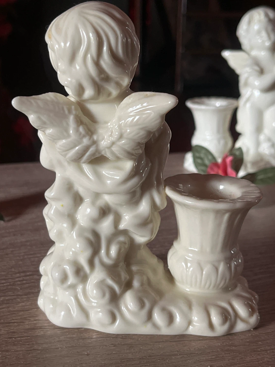 Cream Cherub Candlestick Holder - photo 4