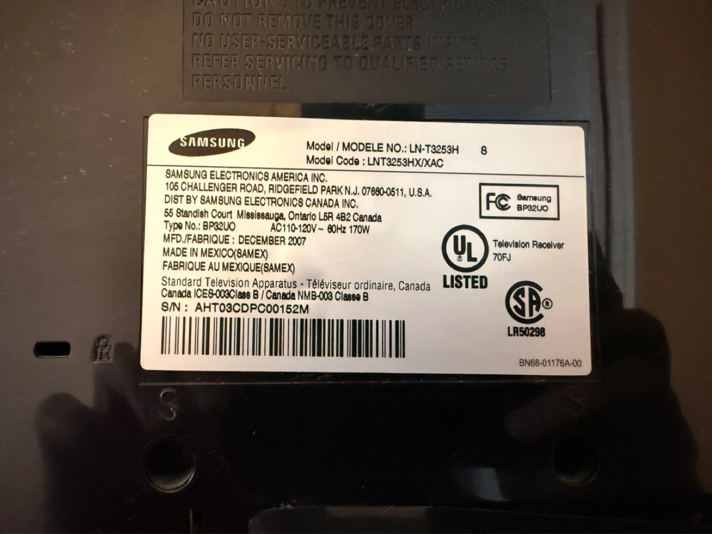 Samsung 32" Television - photo 3