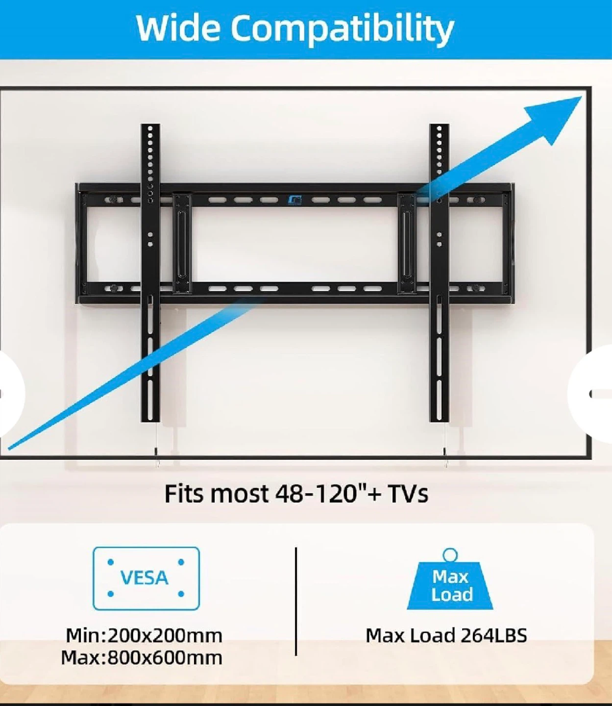 TV Wall Mount 264Lbs 48”-120" - photo 2