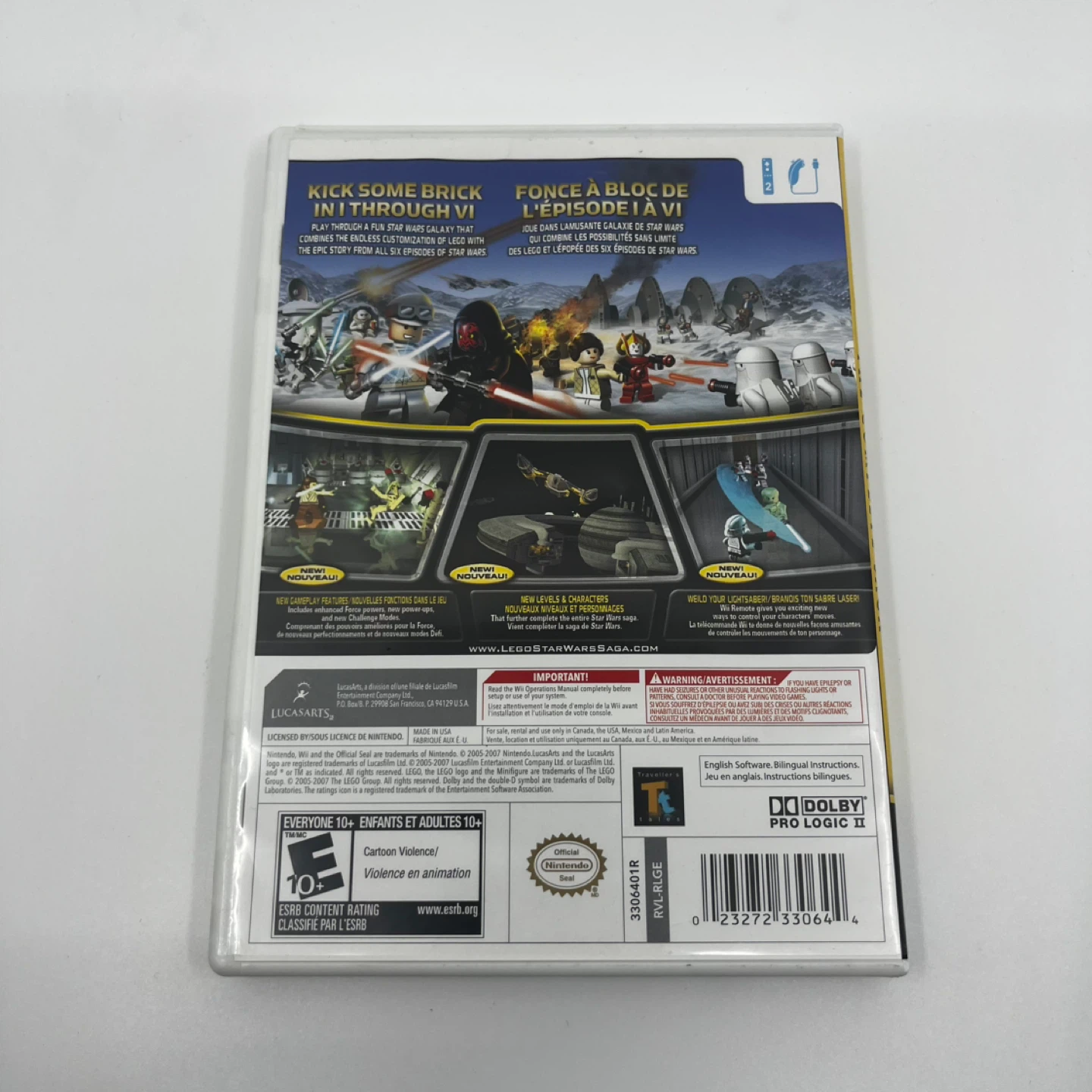 Wii Lego Star Wars The Complete Saga Game - photo 3