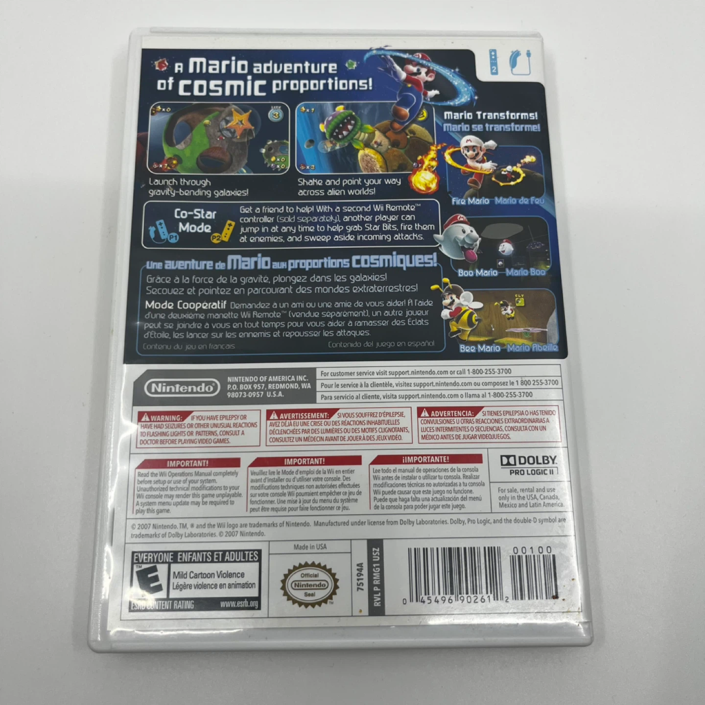 Super Mario Galaxy Video Game for Wii - photo 3