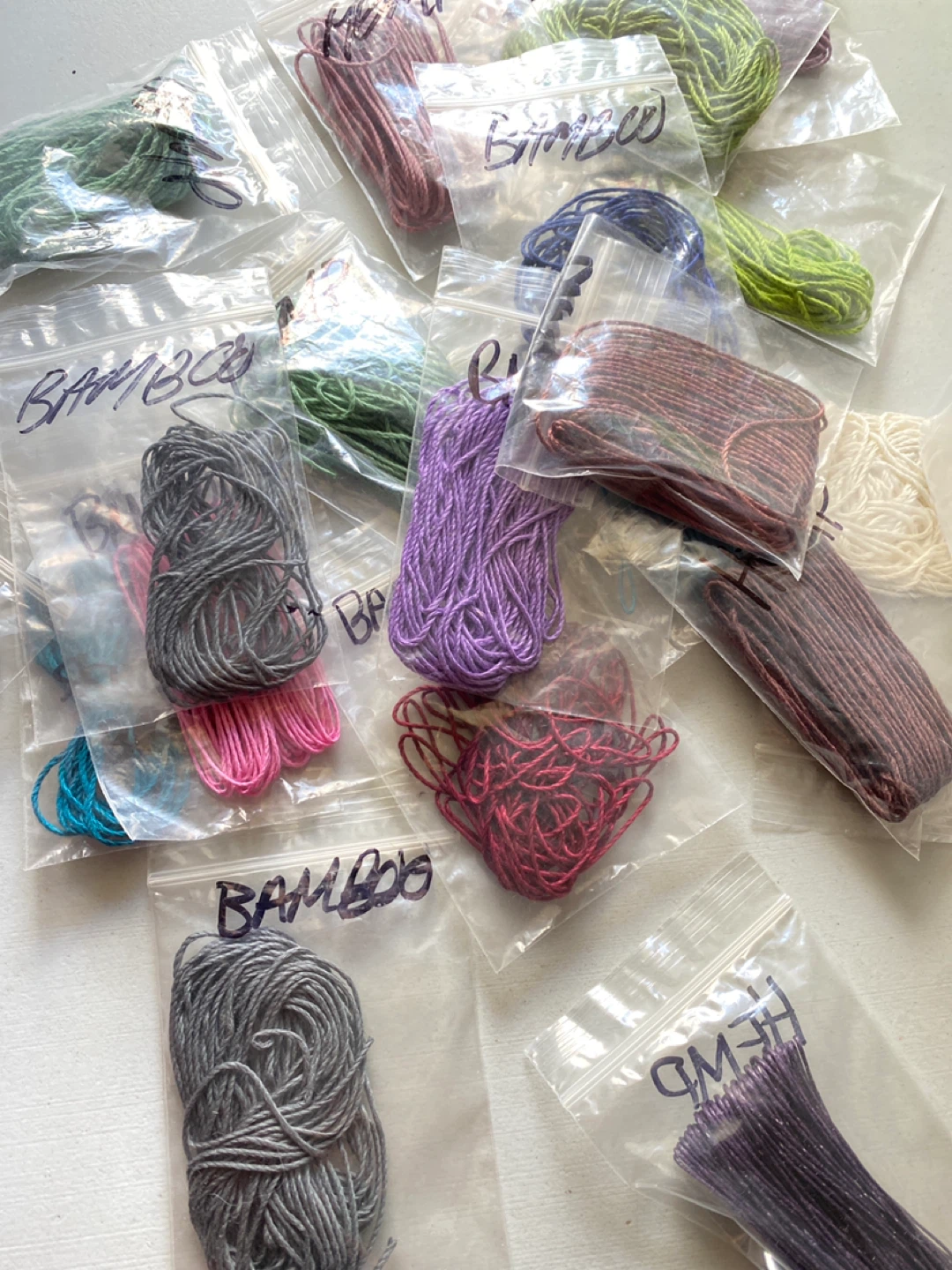 Assorted Yarn Skeins - Bamboo & Hemp Blends