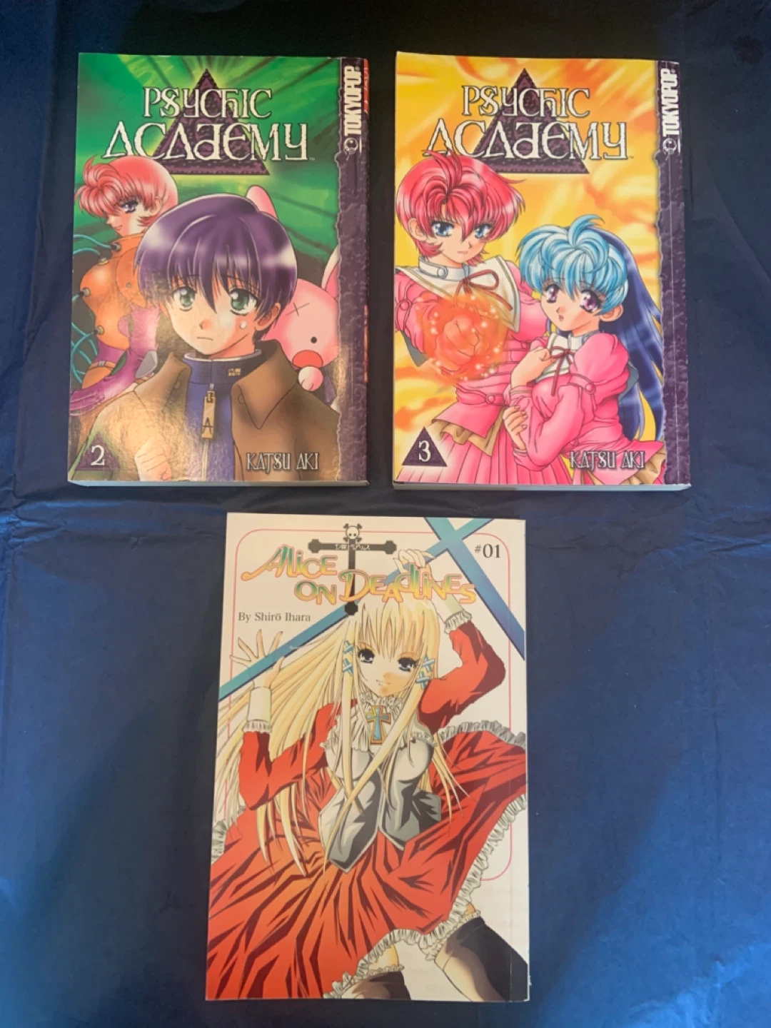 Psychic Academy Manga Volumes 2 & 3 + Alice on Deadlines #1